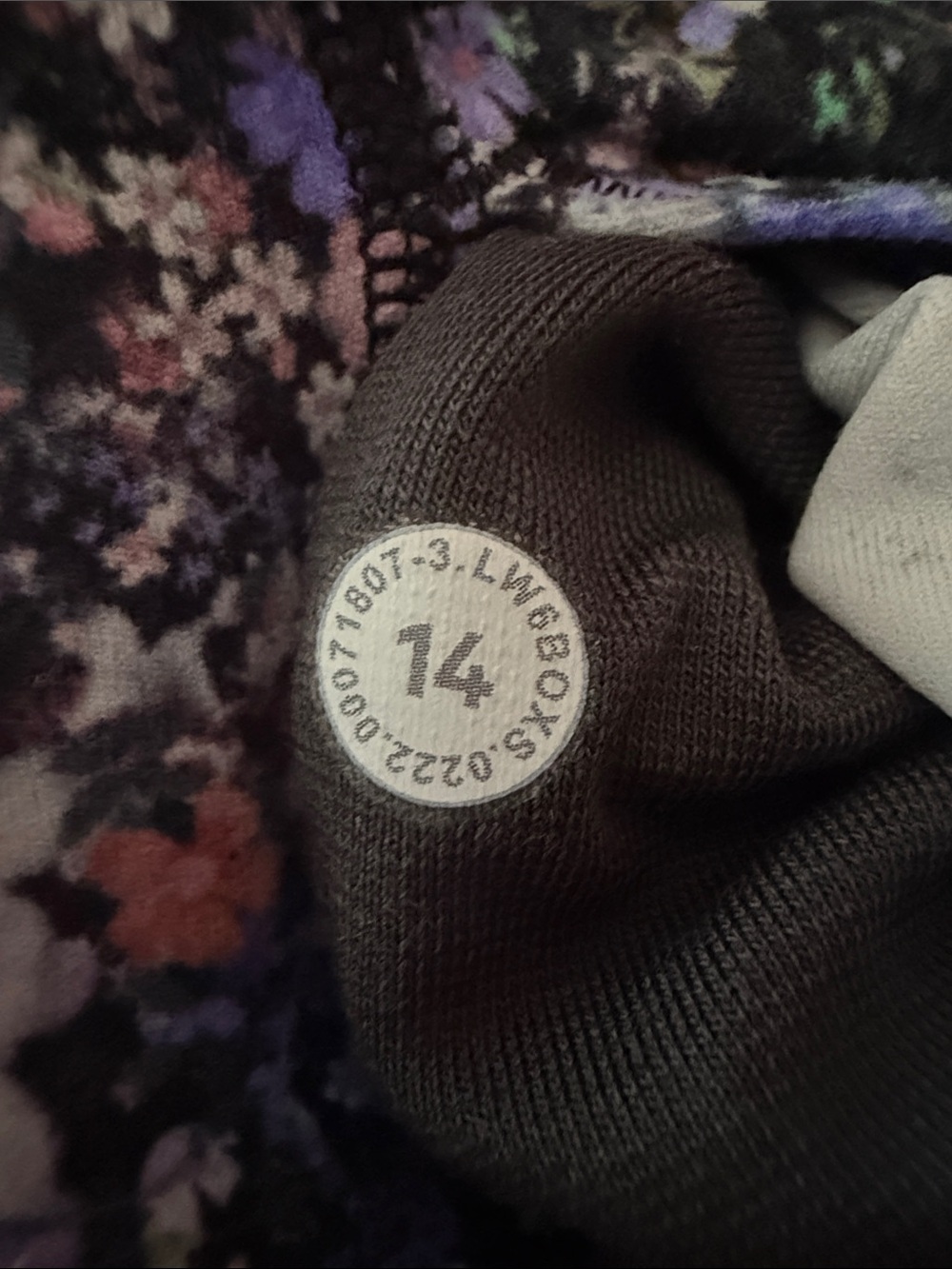 lululemon athletica Purple Floral Leggings - Picture 4 of 4